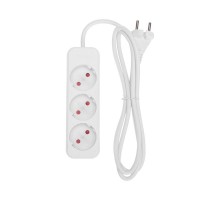 Удлинитель STANDARD 3 гнезда, 1,5м, 2х1,0мм, б/з, белый  13-4006  REXANT