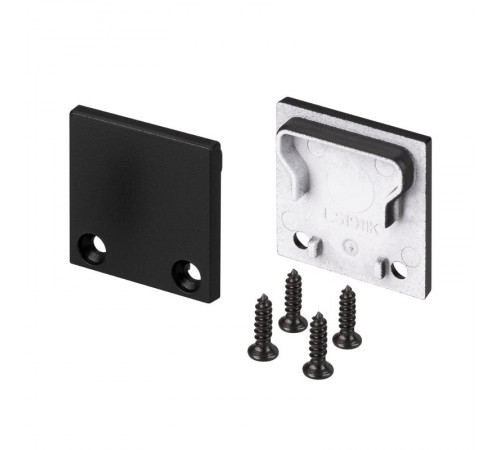 Заглушка SL-LINE-2011M SQUARE BLACK глухая  029180  Arlight