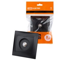 Розетка SAT (F-разъем) 0-2400МГц графит "Лама"  SQ1815-0621  TDM