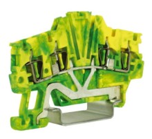 HTE.1/2+2, зажим для заземления, 2 ввод/2 вывода, 1,5 кв.ммжелто-зеленый  ZHT420  DKC