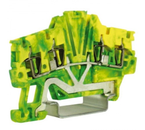 HTE.1/2+2, зажим для заземления, 2 ввод/2 вывода, 1,5 кв.ммжелто-зеленый  ZHT420  DKC