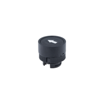 Головка кнопки плоская с маркировкой, черный, знак "стрелка вверх", пласт. MTB2-EA335  43218  ОВЕН