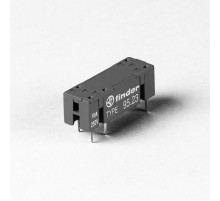 Розетка для монтажа на плате для реле 43.41; в комплекте металлическая клипса 095.43; версия: черный цвет  95230SNA  Finder