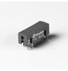 Розетка для монтажа на плате для реле 43.41; в комплекте металлическая клипса 095.43; версия: черный цвет  95230SNA  Finder