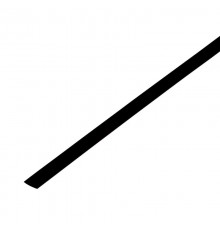 Термоусадочная трубка 3,5/1,75 мм, черная, упак. 50 шт. по 1 м  20-3506  REXANT