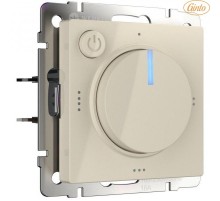 W1151162/ Электроустановочные изделия - Терморегулятор электромеханический для теплого пола (айвори матовый)  a062423  Werkel