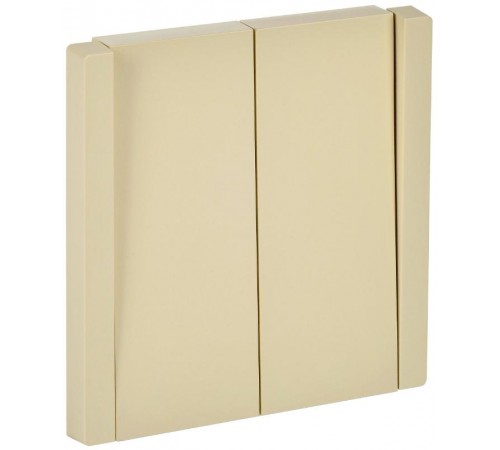 FORTE&PIANO Выключатель 2-клавишный перекрестный 10А FP409 ваниль  FP-V23-0-10-1-K10  IEK