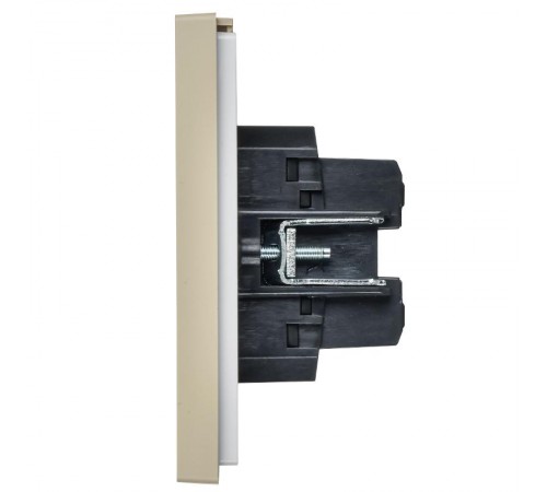 FORTE&PIANO Выключатель 2-клавишный перекрестный 10А FP409 ваниль  FP-V23-0-10-1-K10  IEK