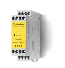 Модульное электромеханическое реле безопасности (реле с принудительным управлением контактами); 4NO+2NC 6A  7S3681205420PAS  Finder