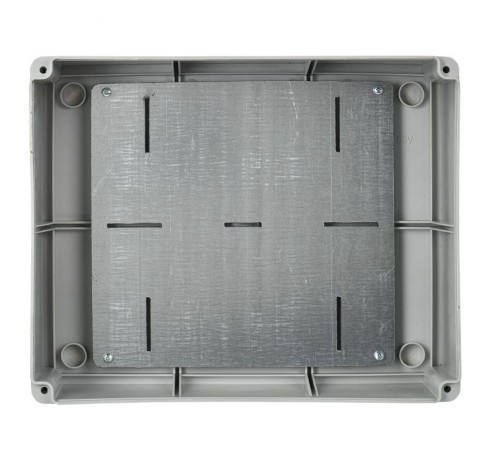 Коробка распределительная КМ4134 для о/п 240х195х90 мм IP55 (RAL7035, монт. плата, кабельные вводы 5 шт)  UKO10-240-195-090-K53-55  IEK