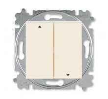 ABB Levit Слоновая кость / белый Выключатель жалюзи 2-кл. с фиксацией клавиш  3559H-A89445 17W  2CHH598945A6017  ABB