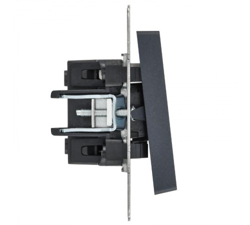 BRITE Выключатель 1-клавишный с индикацией 10А ВС10-1-1-БрМ маренго  BR-V10-1-10-K35  IEK