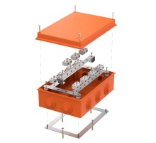 Коробка огнестойкая для о/п 40-0330-fr6.0-4-22-р Е15-Е60 RAL2004 260х175х90 22p, 6 мм.кв. (7 шт/кор)  40-0330-FR6.0-4-22-Р Промрукав
