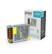Блок питания Basic 12V 40W IP20 1/120  BT502  Gauss
