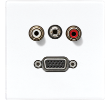 2x Cinch Audio (RCA) / Stereo разъем (TRS 3.5 mm) / VGA MALS1072WW Jung