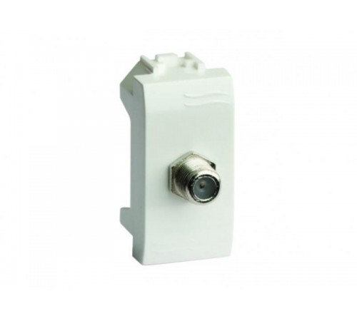 TV розетка оконечная (прямое кабельное соединение). слоновая кость. 1мод.  75581MS  DKC