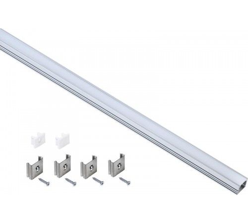 Профиль алюминиевый для светодиодной ленты 1712 накл. прям. 2м к-т опал  LSADD1712-SET1-2-N1-1-08  IEK