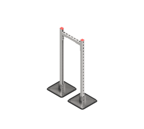 Опорная конструкция для гор. прямоуг. воздуховодов  TECHNORAPTOR STEELFOOT 350х1000 HD  KM-TR-STF-SSHRAD-350-1000 HD  КМ - профиль