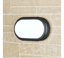 LTB05 LED 18W Forssa черный пылевлагозащищенный светильник овал IP54  a037933  Elektrostandard