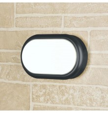 LTB05 LED 18W Forssa черный пылевлагозащищенный светильник овал IP54  a037933  Elektrostandard