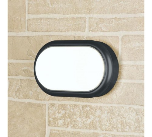 LTB05 LED 18W Forssa черный пылевлагозащищенный светильник овал IP54  a037933  Elektrostandard