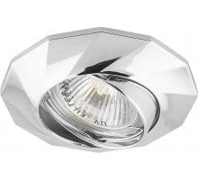 Светильник точечный встраиваемый под лампу DL6021 MR16 50W G5.3 хром поворотный  28876  FERON