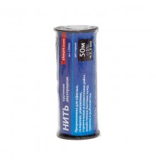 Нить крученая ПП 1,3 мм двухпрядная, черная, 50 м  139900  Tech-KREP