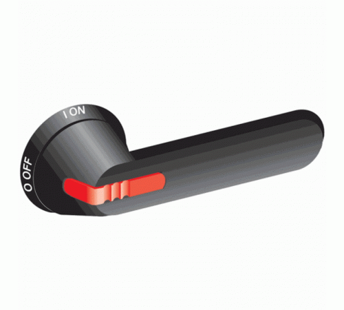 Ручка OHB125J12E011-RUH (черная) с символами на русском ОT315..800E_C  1SCA100237R1001  ABB