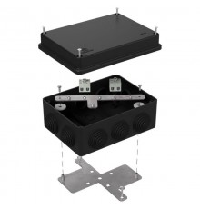 Коробка огнестойкая для о/п 40-0310-FR2.5-4 Е15-Е120 RAL9005 150х110х70 (6 шт/кор) черная  40-0310-9005-FR2.5-4  Промрукав