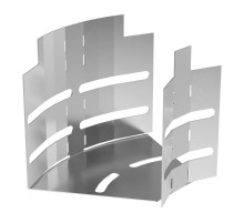 Угол горизонтальный изменяемый 0-45 градусов Стандарт INOX (AISI 304) 100х100  PR16.3586  Промрукав