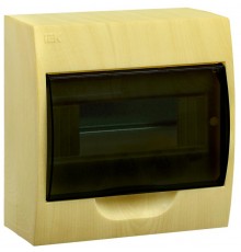 Корпус пластиковый навесной на 8 модулей ЩРН-П-8 (сосна) IP41 KREPTA 3  MKP12-N-08-41-K34  IEK