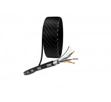 ЭРА Кабель витая пара F/UTP Cat5e 4x2x24 AWG CU PE + ТРОС OUTDOOR 305 м  Б0044690  ЭРА