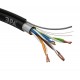 ЭРА Кабель витая пара F/UTP Cat5e 4x2x24 AWG CU PE + ТРОС OUTDOOR 305 м  Б0044690  ЭРА
