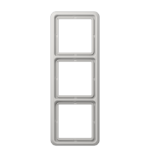 Рамка для вертикальной и горизонтальной установки, 3 поста; дюропласт; светло-серый; CD500  CD583LG  Jung
