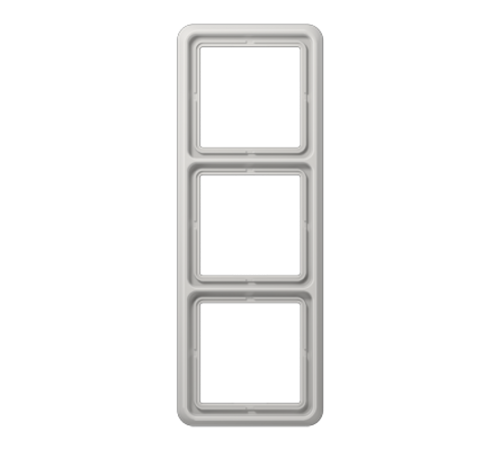 Рамка для вертикальной и горизонтальной установки, 3 поста; дюропласт; светло-серый; CD500  CD583LG  Jung