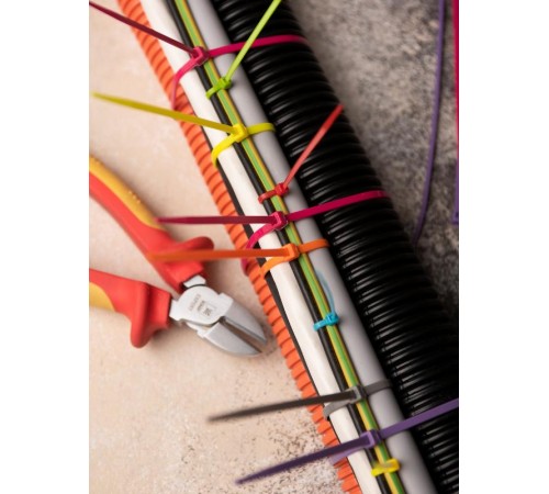 Набор хомутов цветных "Лето" (450 шт.): 2,5х100, 3,6х200, 3,6х300 FlexLock PROxima  plc-fl-set-su  EKF