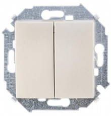 Simon 15 Шампань Выключатель 2-кл проходной, 16А 250В, винт. зажим  1591397-034  Simon