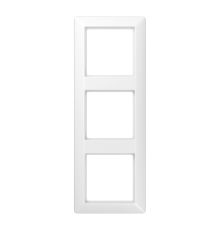 Рамка 3-кратная для вертикальной и горизонтальной установки; термопласт, белая  AS583BFWW  Jung