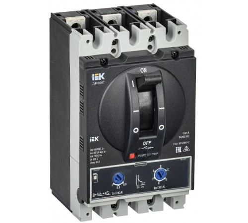 ARMAT Авт. выкл. лит. корпус 3P A 35кА 63А ТМ рег.   AR-MCCB-3A-035-0063A-ATUC  IEK