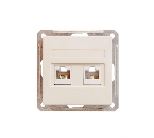 W59 Слоновая кость Розетка компьютерная 2-ая RJ45 кат.5e  RSI-251KK5E-2-86  SE