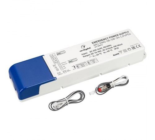 Блок аварийного питания ARJ-EMG-08-5W-3H-LiFePO4 (Arlight, IP20 Пластик, 3 года)  030714  Arlight