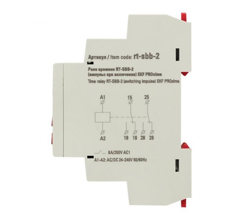 Реле времени RT-SBB-2 (импульс при включении) EKF PROxima  rt-sbb-2  EKF