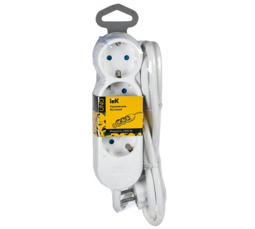 Удлинитель У03 3 места 2P+PE/3м 3х1,5мм2 16А/250В UNO  WYP53-16-03-03-Z  IEK