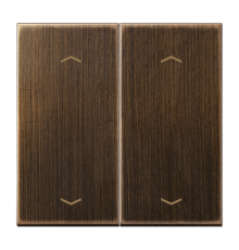 Клавиша для KNX кнопки, 2 группы, с символами "стрелки"; металл; латунь Antik  ME102PAT  Jung