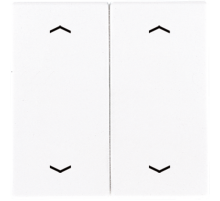 Клавиши для сдвоенной кнопки BCU; белые LS995MPWW Jung