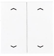 Клавиши для сдвоенной кнопки BCU; белые LS995MPWW Jung