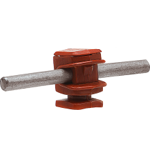 Держатель проводника круглого 6-8 мм коричневый, высота 16 мм, пластик91001Ezetek