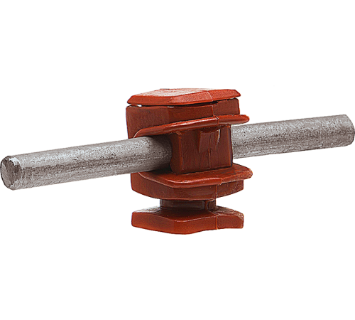 Держатель проводника круглого 6-8 мм коричневый, высота 16 мм, пластик91001Ezetek