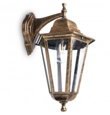 Светильник садово-парковый 6202 100W 230V E27 225*195*380мм черное золото  11137  FERON