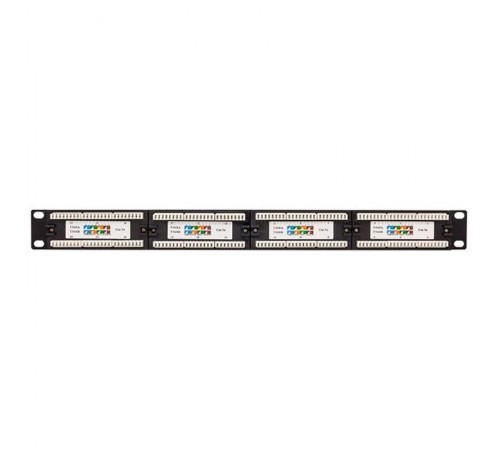 Патч-панель TERACOM 19'' Cat.5E 1U неэкранированная UTP 24 порта RJ-45 110 IDC  TRC-PPNL-5EUTP-1U24  EKF